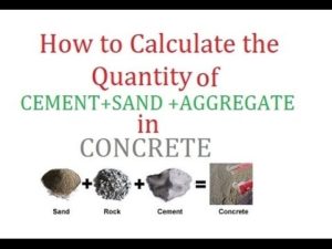 CALCULATION OF MATERIALS FOR DIFFERENT MIX RATIO OF CONCRETE | Concrete