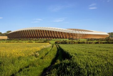 Green Technology- World’s First Timber Football Stadium by Zaha Hadid Architects
