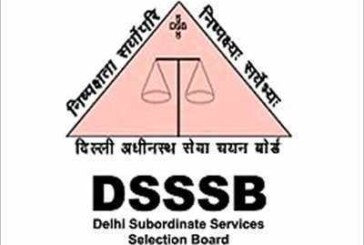 Delhi Subordinate Service Selection Board (DSSSB) Junior Recruitment 2019